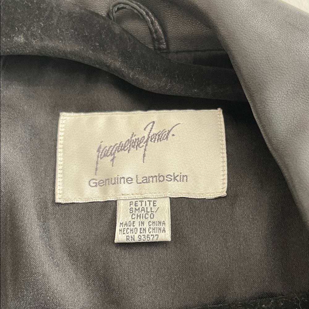 Jacqueline Ferrar Lambskin Leather Jacket - Black